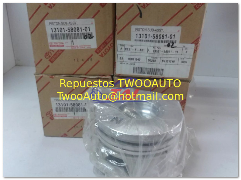 Juego De Pistones Toyota Dyna 4.0 Turbo Diesel 13101-58081 HINO DUTRO 300